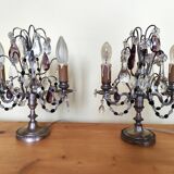 Pair of candelabra lamps