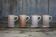 Ceramic service mug Accolay crackle effect X 4, signed tankard, art of the