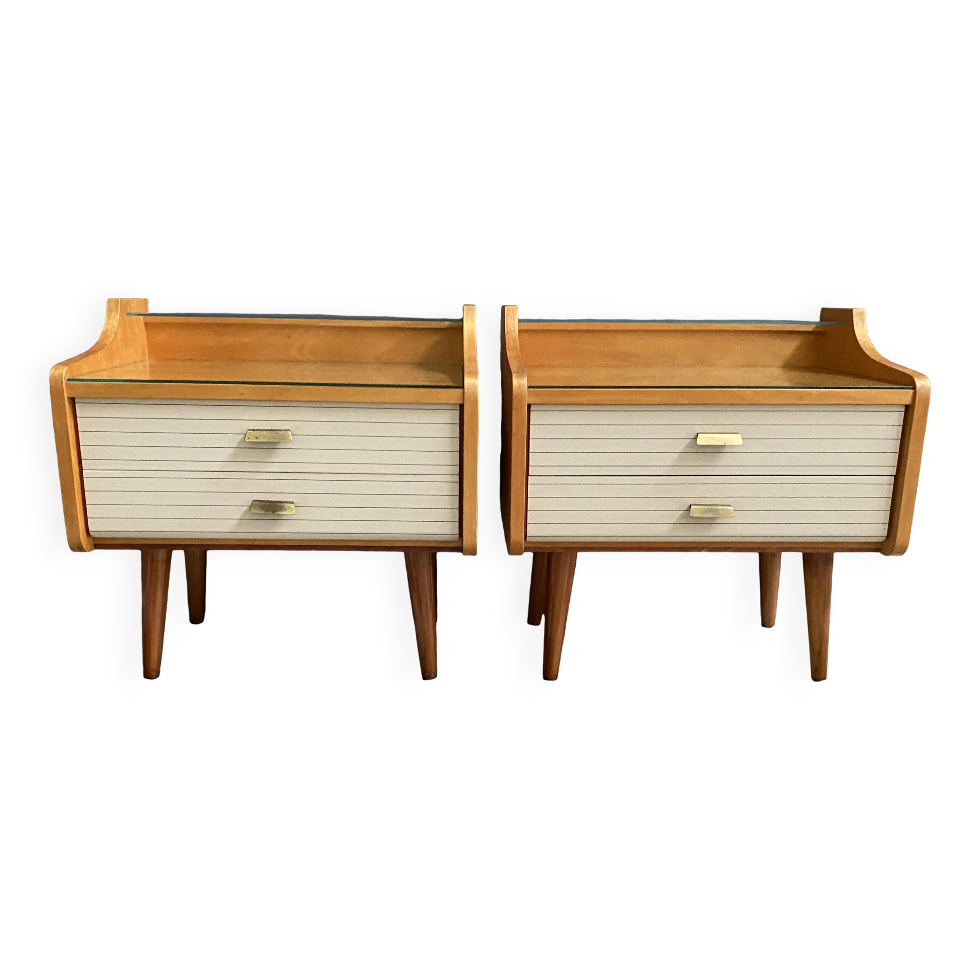 set of 2 nightstands from the 60s