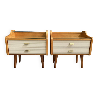set of 2 nightstands from the 60s