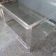 Coffee table furniture marsh plexi / glass ep 1970s