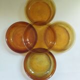 Arcoroc Sierra amber skullcap plates