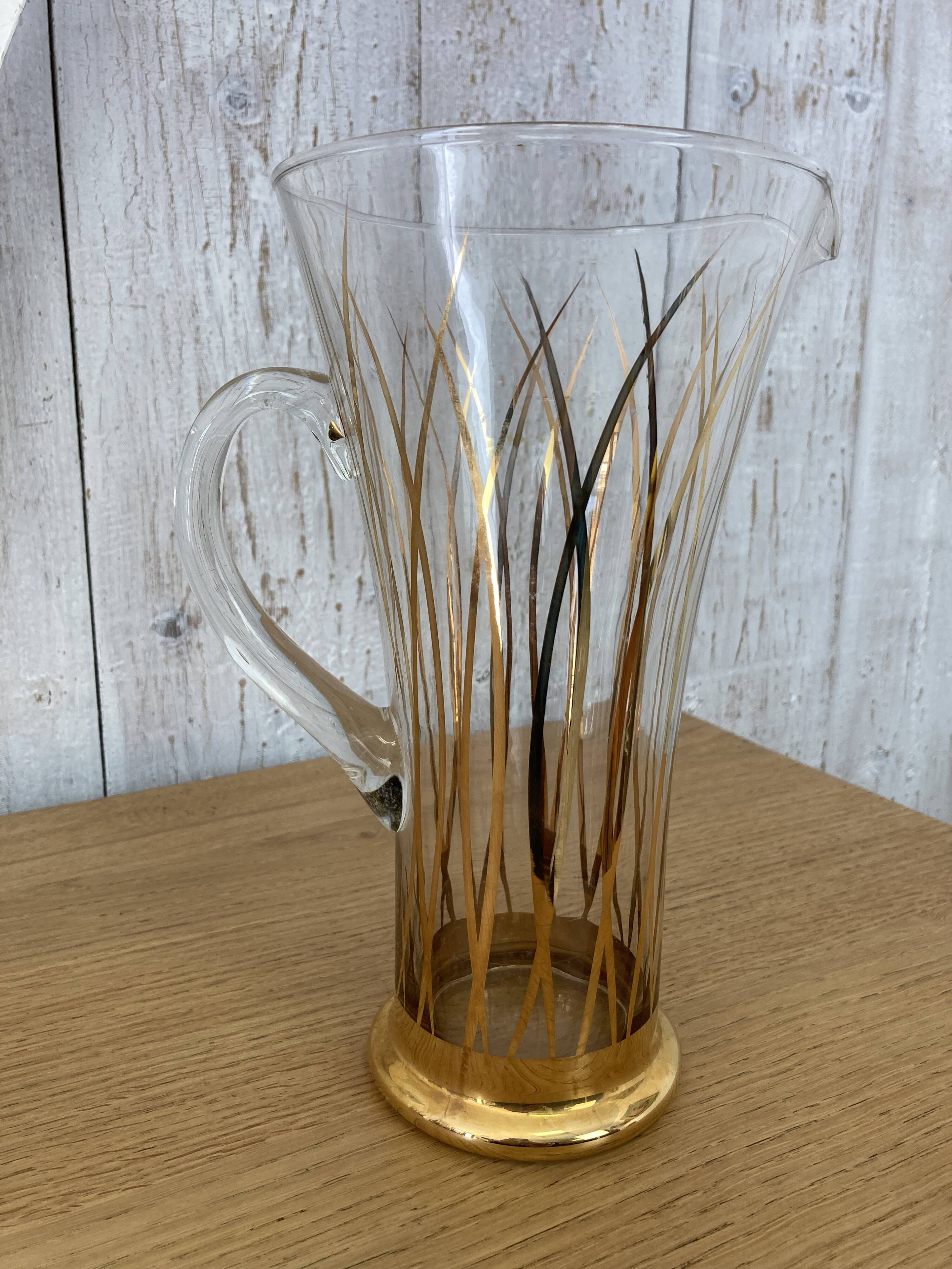 Service de 6 verres et carafe assortie
