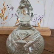 Bonbonnière en cristal ciselée