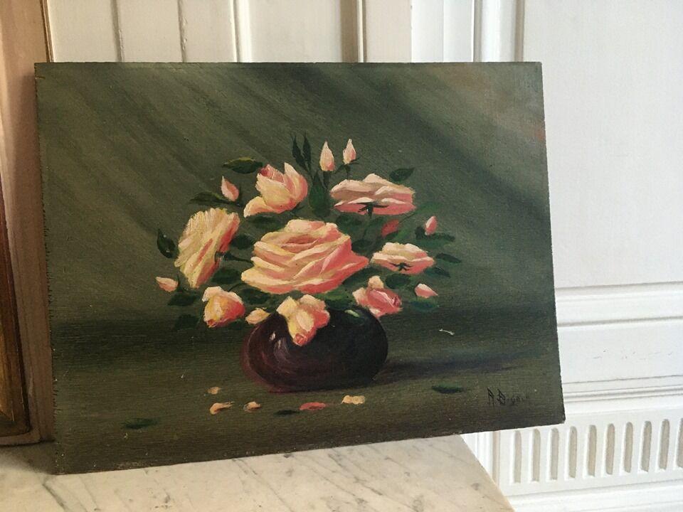 Oil painting on wood
