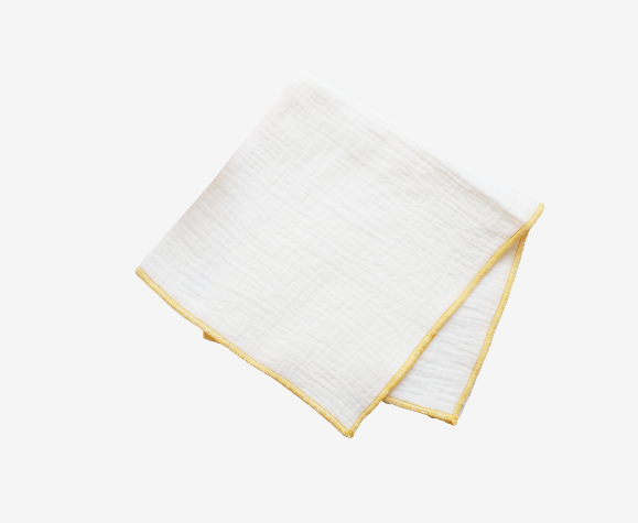 Serviette gaze de coton blanche