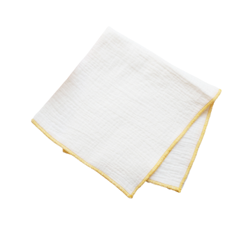 Serviette gaze de coton blanche