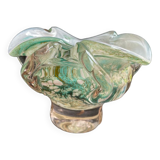 Multilayer glass bag cup with metal oxide inclusions - XXth