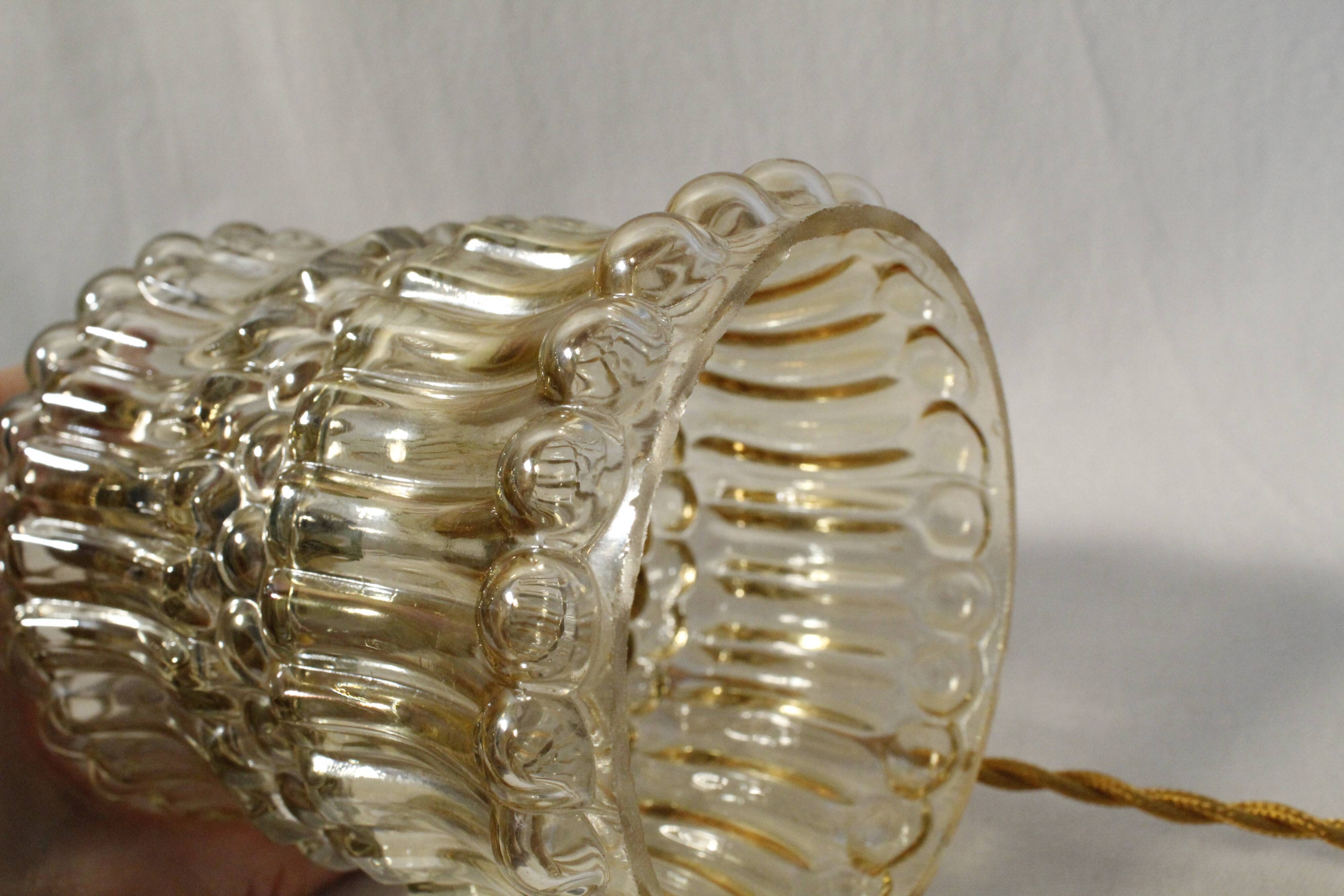 Vintage amber glass sweeper