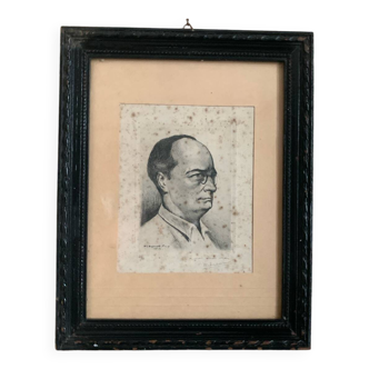 Portrait signed HC Dupont