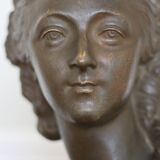 Buste en plâtre de Mme Du Barry d'après Pajour, XIXème s.