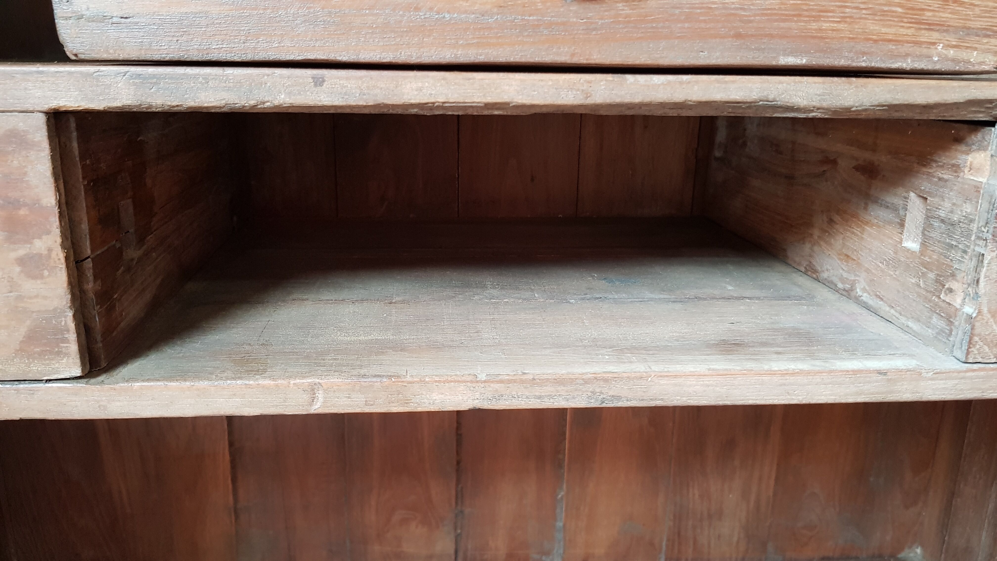Burmese teak cupboard cabinet
