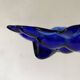 Vide poche en verre raisin bleu cobalt