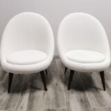 Paire de fauteuils du milieu du siècle restaurés