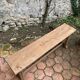 Pair of antique solid oak benches