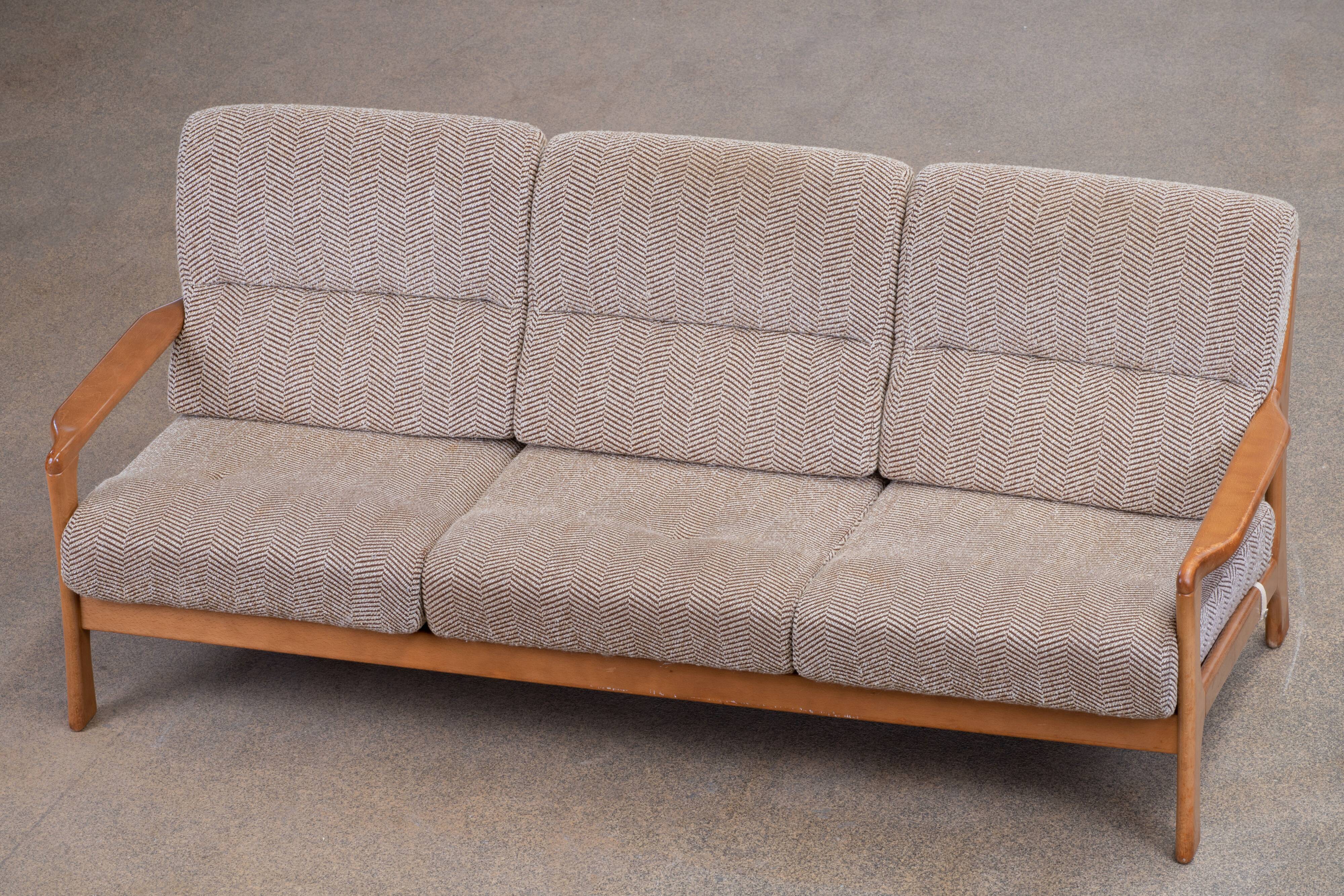 Vintage Scandinavian Sofa – 195 cm