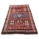Antique Caucasian Karabakh carpet in 100% wool, late 19th century.