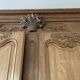 Molded and carved walnut cabinet 18th century Burgundy