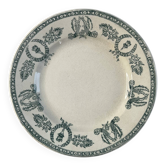 Assiette plate en terre de fer collection Wagram 20cm