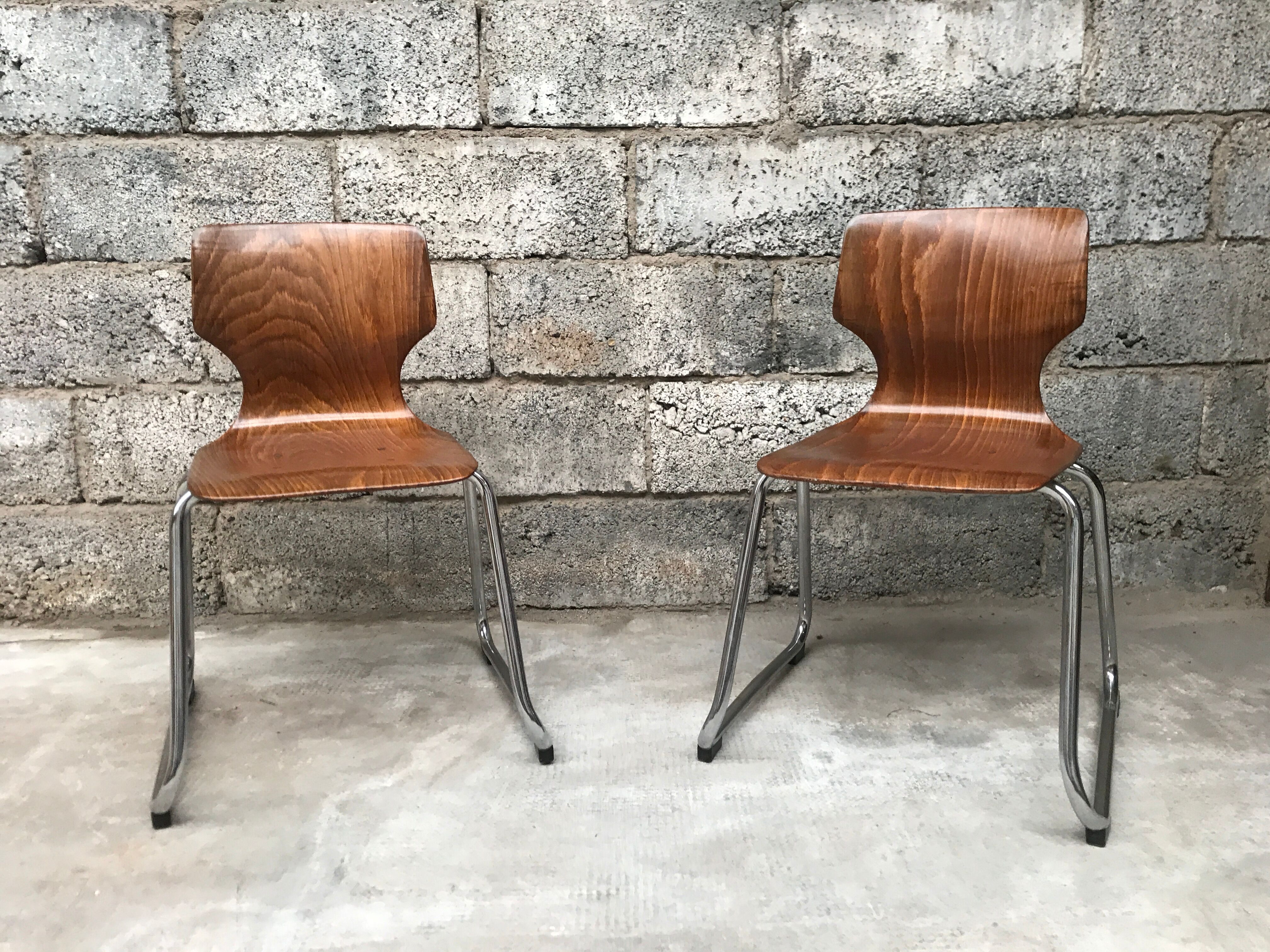 Pair of children's chair Pagholz Flototto