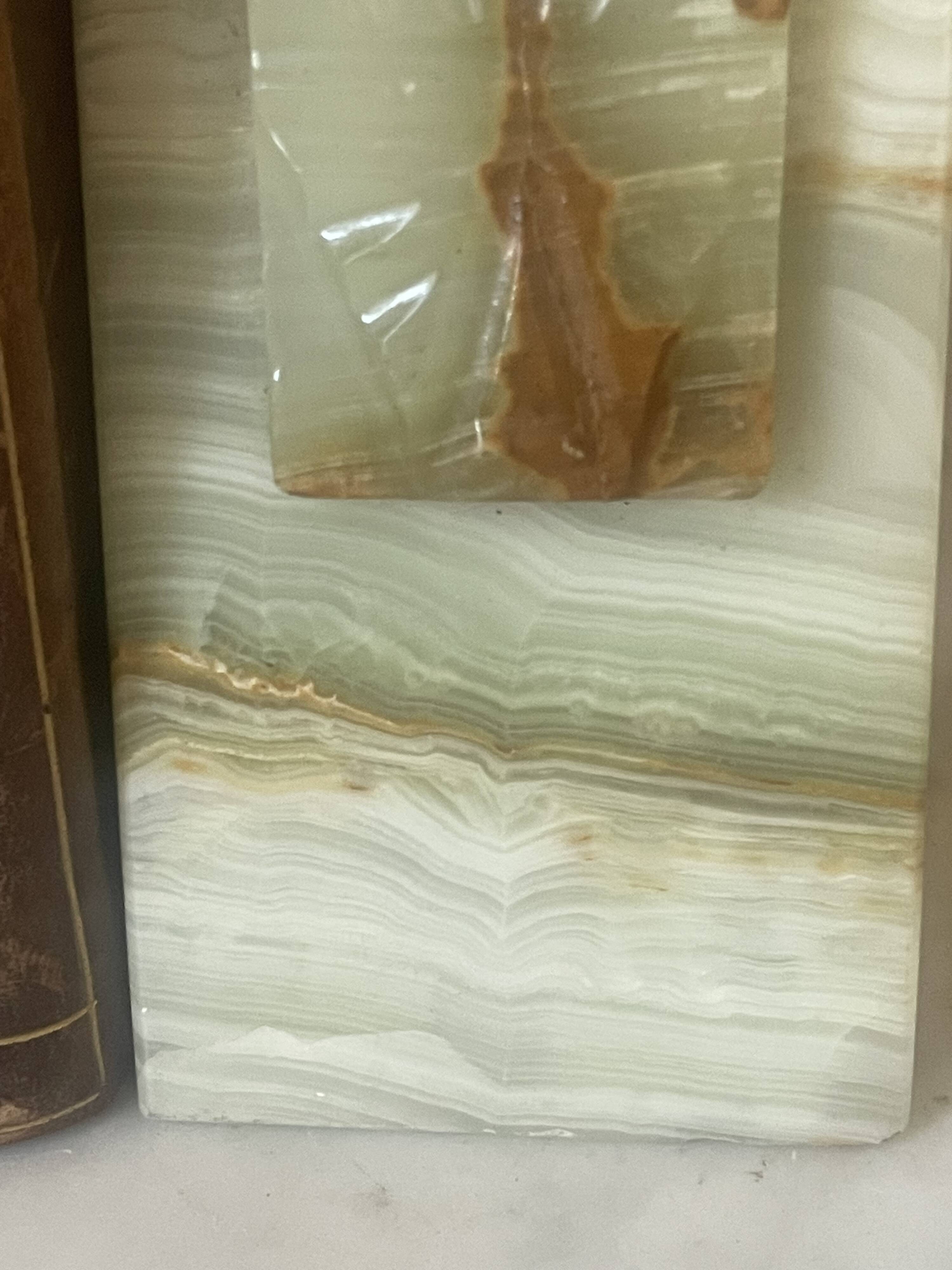 pair of Art Deco onyx bookends