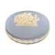 Wedgwood, blue jasper bonbonnière with antique decoration from the 20th century.