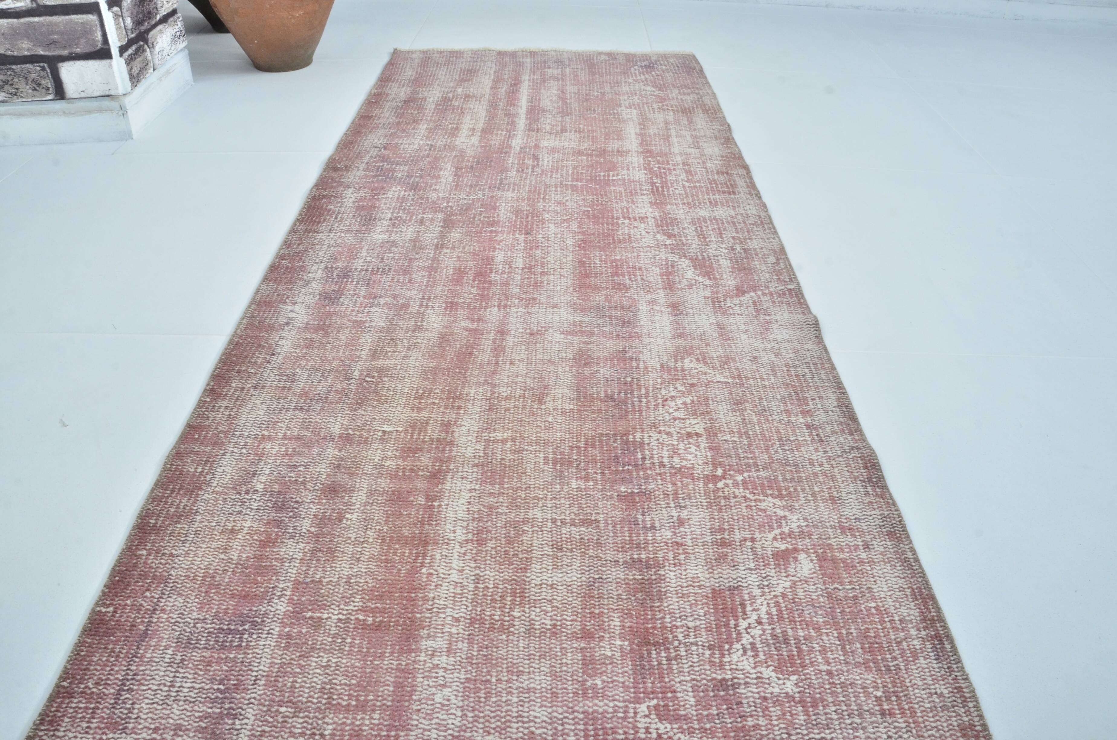 Pink Oushak Turkish Runner sku 3370