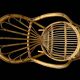 Rattan rocking chair Italy 1950