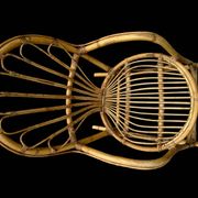 Rattan rocking chair Italy 1950