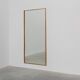 Large Vintage seventies Ibiza style rectangular mirror with bamboo frame