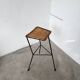 Wicker and metal stool Dennis Lennon 1950