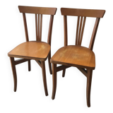 Set of 2 Bauman style bistro chairs