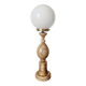 Large onyx and opaline egg lamp 60 cm