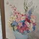 Tableau ancien bouquet de fleurs
