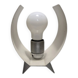 Table Lamp Space Age Design Vintage 70s Brushed Aluminium