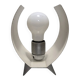 Table Lamp Space Age Design Vintage 70s Brushed Aluminium