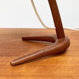 Mid-century Dornstab table lamp in teak by A. Pöll for Kalmar