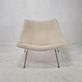Chaise Oyster avec pouf par Pierre Paulin pour Artifort, années 1960