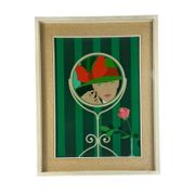 Amleto Dalla Costa, original serigraph framed, Milan Italy 1980s