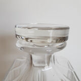 Whisky decanter, diamond-cut glass, bottle, 60s