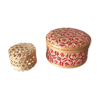 Set of 2 openwork baskets