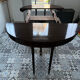 Table style empire en noyer massif