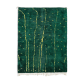 Modern Moroccan carpet green