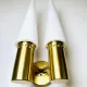 Brass Coloured Double Wall Lamp By Hans-Agne Jakobsson For Markaryd, Sweden, 1960'S