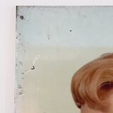 Viandox Pin up 1950s enamelled sheet metal plate