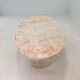 Italian marble oval coffee table, 1970's
