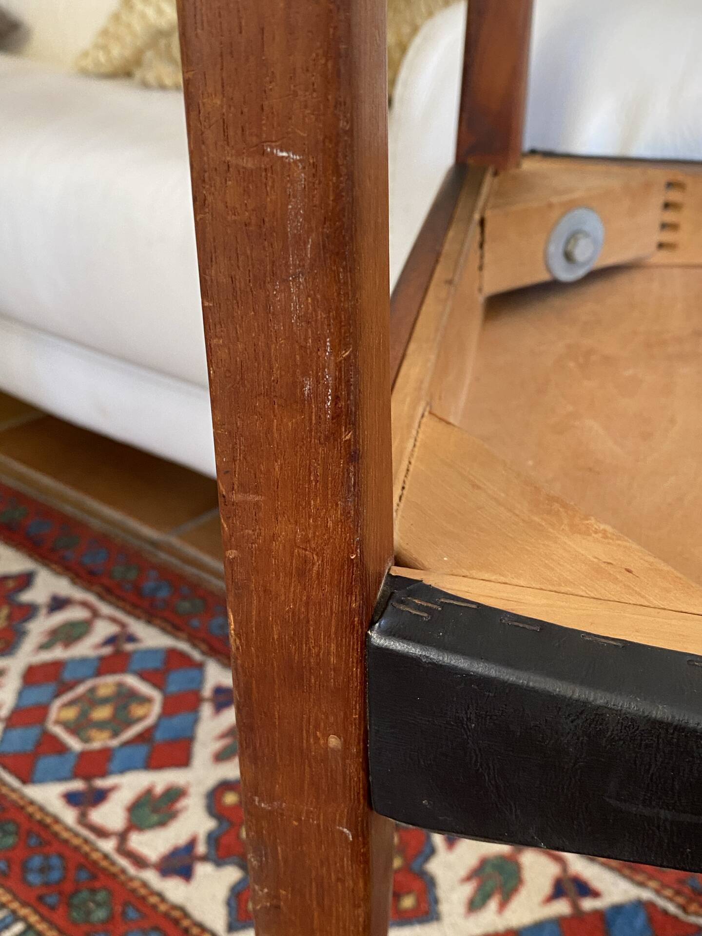 Teak chair, Kobtiki by Yngve Ekstrom for Hugo Troeds, 1960s.