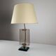 Att. Pietro Chiesa Table Lamp for Fontana Arte in Glass and Brass