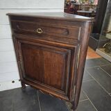 Pair of oak corner cabinets