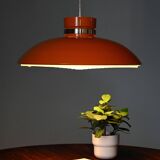 Scandinavian Pendant lamp in orange plastic, 1960s